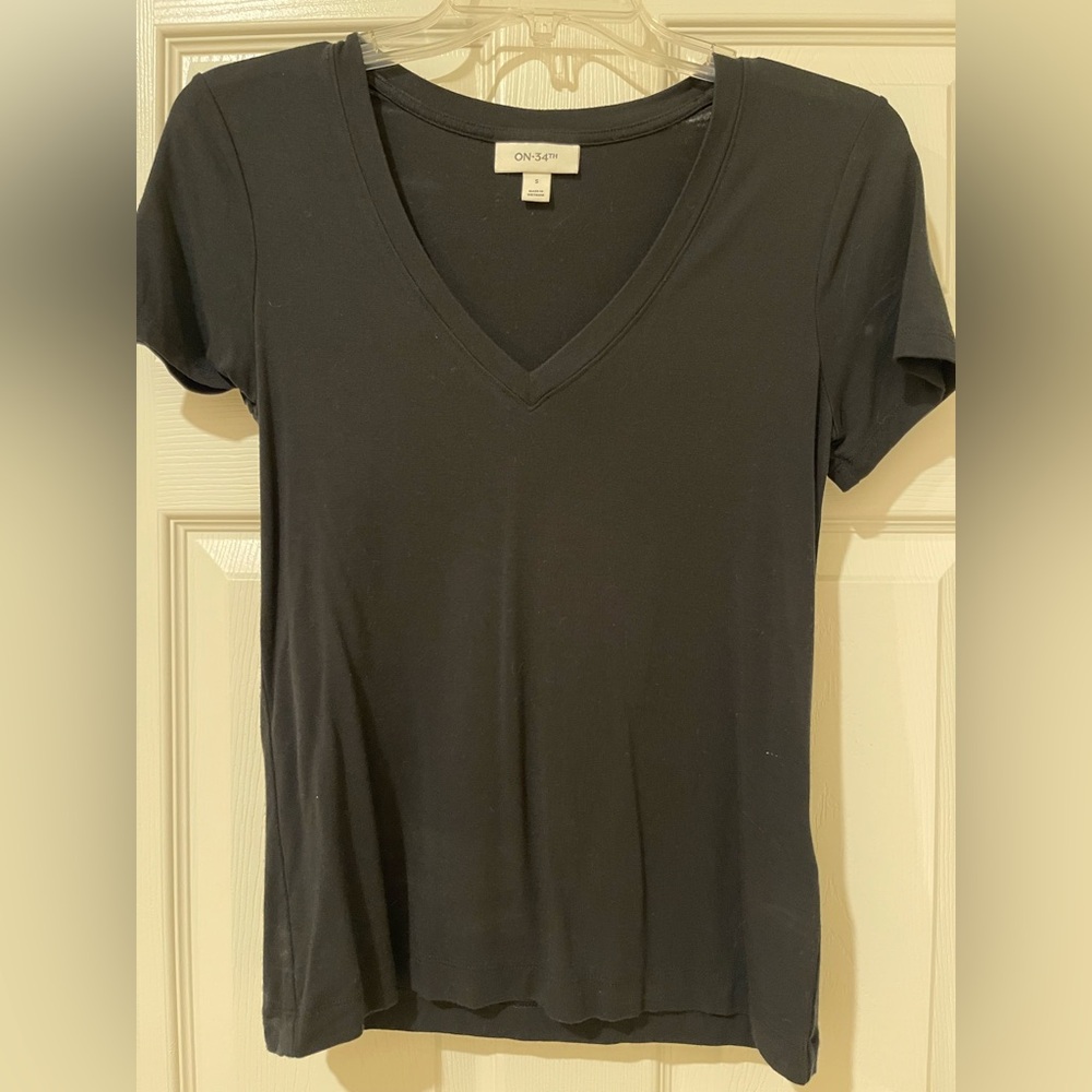 On 34th Women's Classic Black Short Sleeve Tee